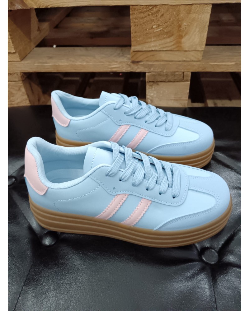 ZAPATILLAS GAZELLE INSPIRACION AZUL BEBE P25