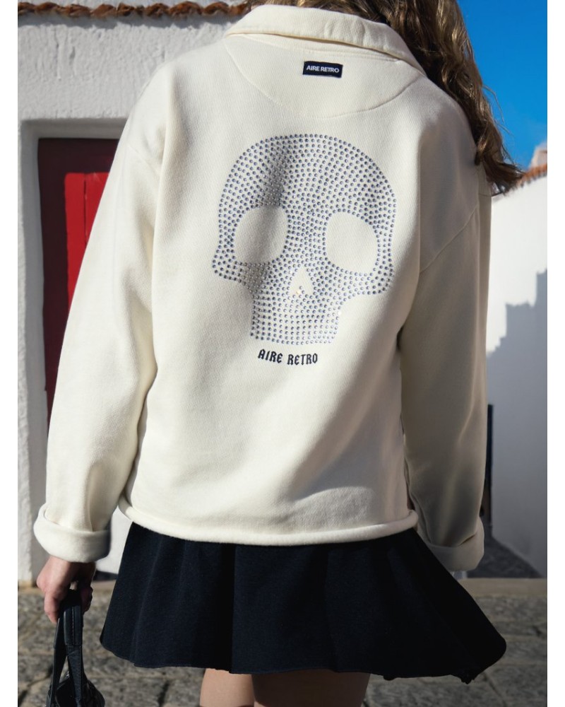 SUDADERA "CALAVERA" CRISTAL AIRE RETRO