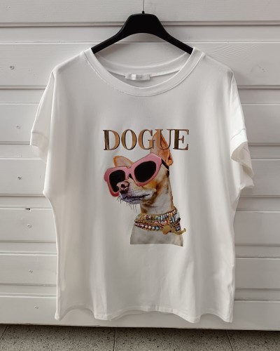 Camiseta "Dogue" Chiguagua – Estilo y Humor Canino | Pensandoenti Shop