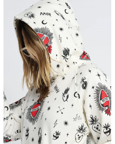 SUDADERA HOODIE "CORAZONES" AIRE RETRO
