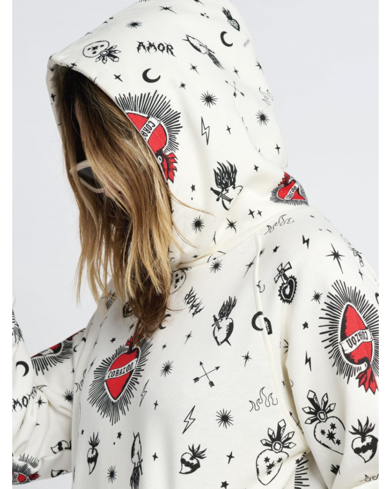 SUDADERA HOODIE "CORAZONES" AIRE RETRO
