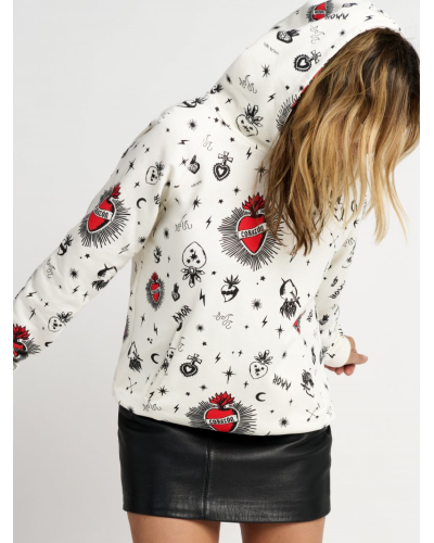 SUDADERA HOODIE "CORAZONES" AIRE RETRO