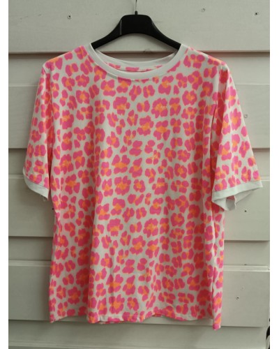 CAMISETA FLÚOR ANIMAL PRINT