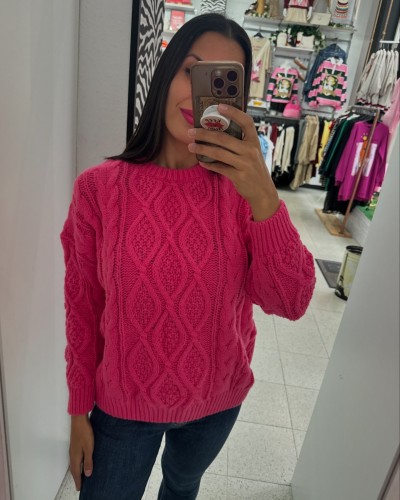 Jersey Trenzado rosa– Suavidad y Estilo en Punto | Pensando en Ti