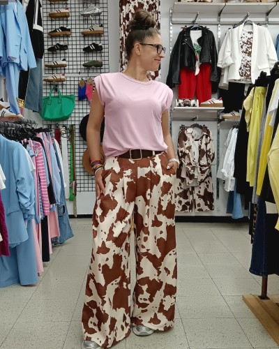 PANTALÓN PALAZZO COW