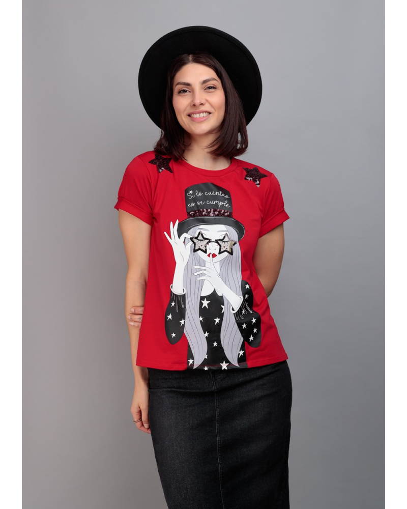 CAMISETA CHISTERA KEEP AND TRENDY