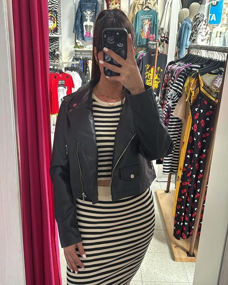 Biker de Polipiel Negra – La chaqueta que va con TODO