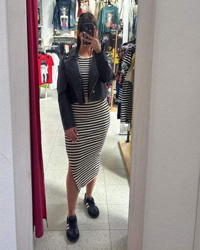 Biker de Polipiel Negra – La chaqueta que va con TODO