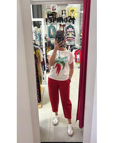 Cami Pimienta – Camiseta divertida de algodón con dibujo original | Pensando en Ti Shop