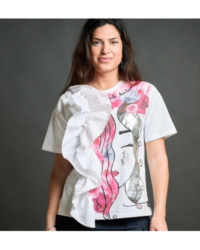 "top", "camiseta", "manga corta", "diseño único", "Edgar Allan Poe", "literario", "talla XS", "ajuste perfecto"