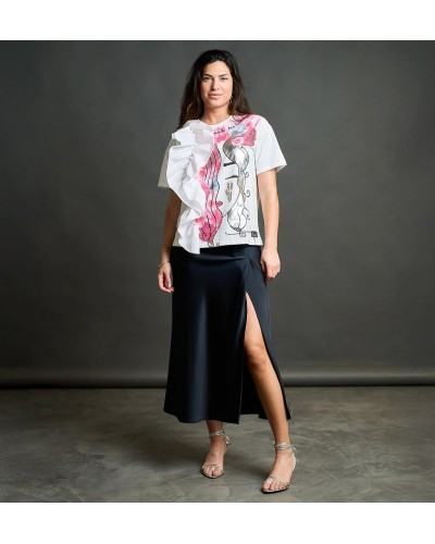 "top", "camiseta", "manga corta", "diseño único", "Edgar Allan Poe", "literario", "talla XS", "ajuste perfecto"