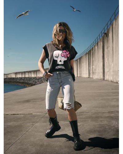 camiseta algodón 100% mujer