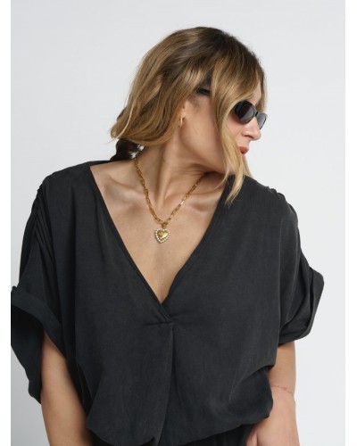 Camiseta Chica "Ama" Fade Out – Aire Retro | Estilo Vintage Oversize en Algodón Suave