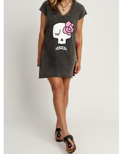 vestido Ama Aire Retro gris estilo playa