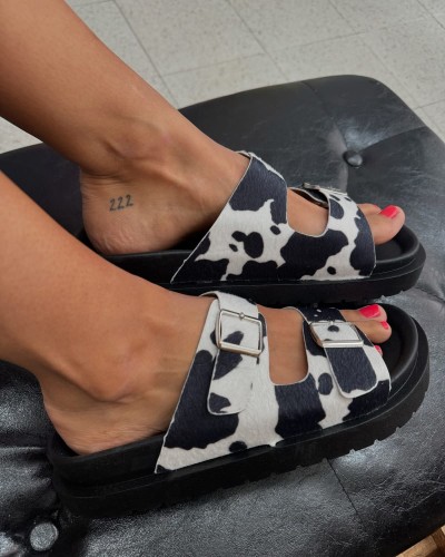 PALAS COW CON HEBILLAS PLATEADAS