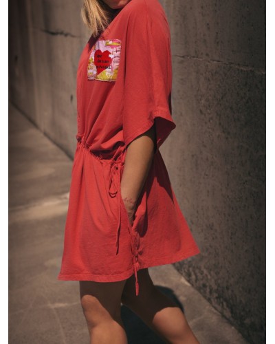 Vestido “Todo es Posible” Teja – Aire Retro | Talla XS/S, S/M y M/L| Pensando en Ti Shop