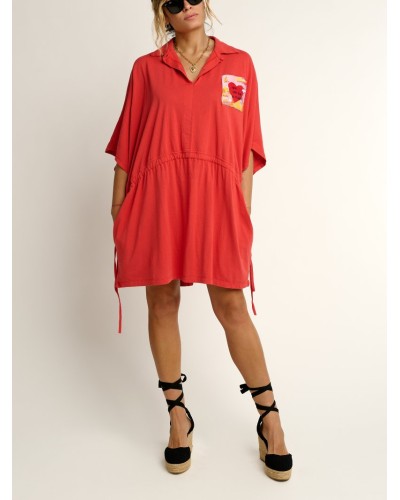 Vestido “Todo es Posible” Teja – Aire Retro | Talla XS/S, S/M y M/L| Pensando en Ti Shop