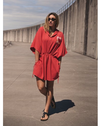 Vestido “Todo es Posible” Teja – Aire Retro | Talla XS/S, S/M y M/L| Pensando en Ti Shop