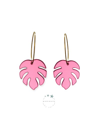 Pendiente Aro Monserato Rosa – Elegancia y Estilo Único para Tu Look Diario | Pensando en Tishop