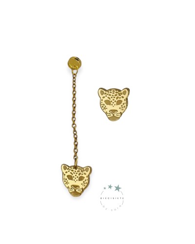 Pendientes Tigre Asimétrico 17 by Sara – Estilo Único y Audaz para Tu Look Diario | Pensando en Tishop