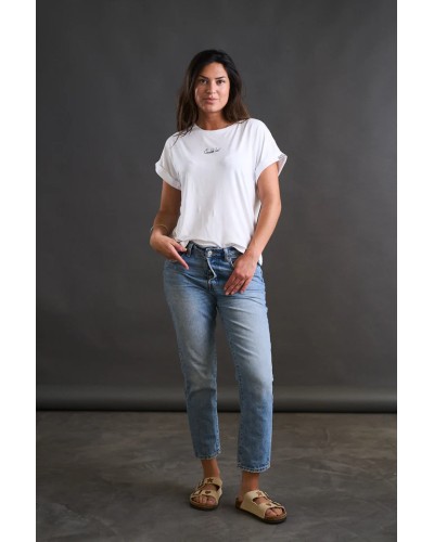 Camiseta básica blanca Anabel Lee en Pensando en ti shop - Avilés