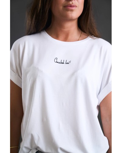Camiseta básica blanca Anabel Lee en Pensando en ti shop - Avilés