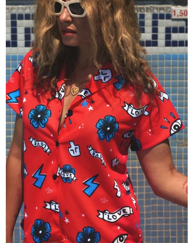 CAMISA CHICA "RITA" AIRE RETRO