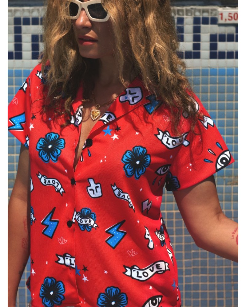 CAMISA CHICA "RITA" AIRE RETRO