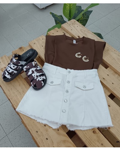 Falda Pantalón Blanca | Elegante y Versátil – Pensando en Ti Shop
