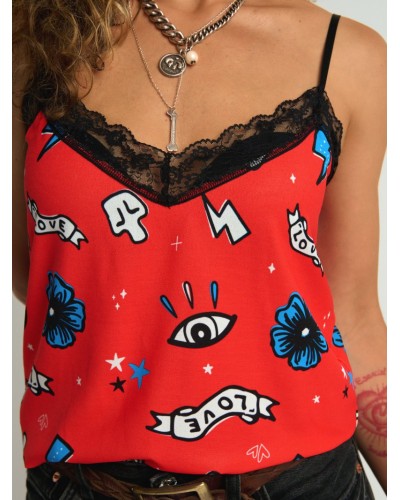 Camiseta Lencera Rita XS | Aire Retro - Pensando en Ti