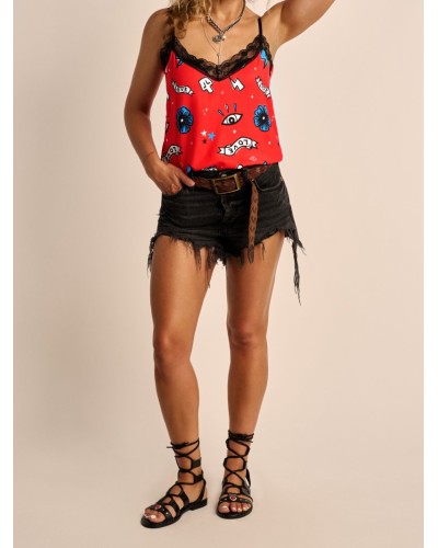Camiseta Lencera Rita XS | Aire Retro - Pensando en Ti