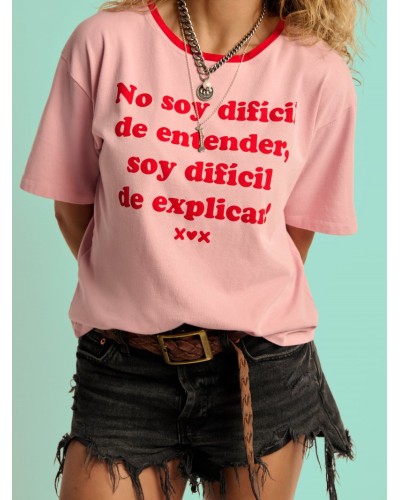 Camiseta Difícil  | Aire Retro - Pensando en Ti