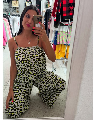 MONO FLÚOR ANIMAL PRINT AMARILLO