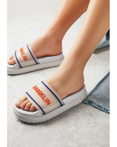 SANDALIA DANA SLIDE SUMMER CLUB WHITE D.FRANKLIN