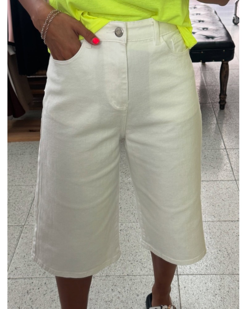 BERMUDA JORT DENIM WHITE