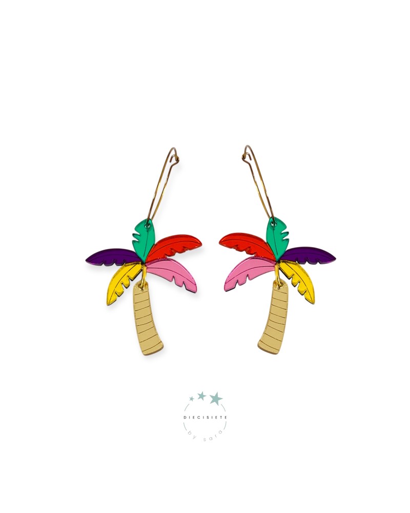 PENDIENTES ARO PALMERA 17 BY SARA