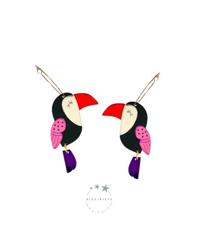 PENDIENTES ARO TIKI EL TUCÁN 17 BY SARA