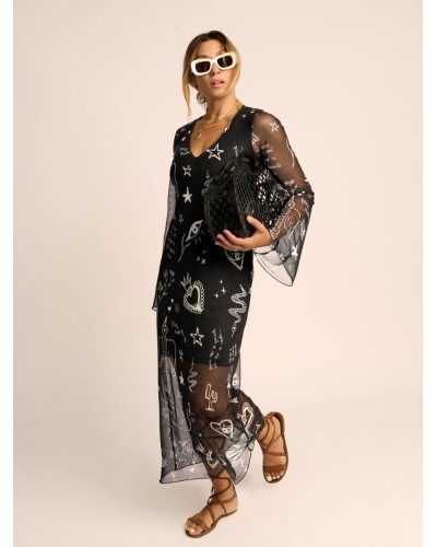 VESTIDO LARGO TUL "POEMAS" AIRE RETRO