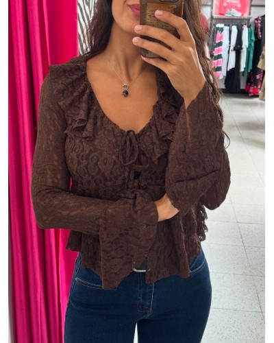 CHAQUETA ENCAJE MANILA