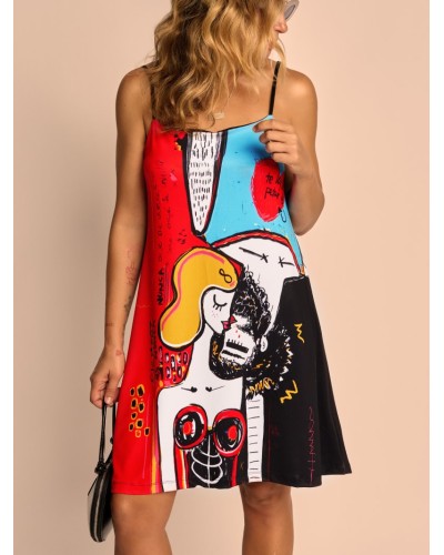 VESTIDO LENCERO SIEMPRE JUNTOS AIRE RETRO