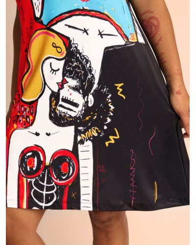 VESTIDO LENCERO SIEMPRE JUNTOS AIRE RETRO