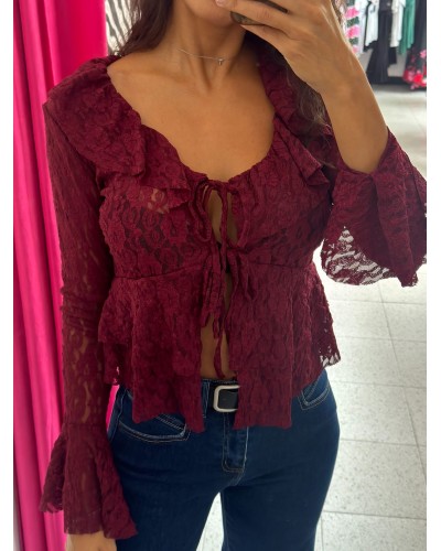 CHAQUETA ENCAJE MANILA
