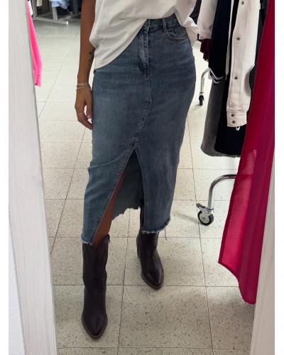 FALDA DENIM LARGA