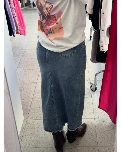 FALDA DENIM LARGA