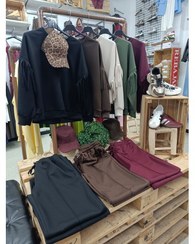 SUDADERA FLECOS COLORES