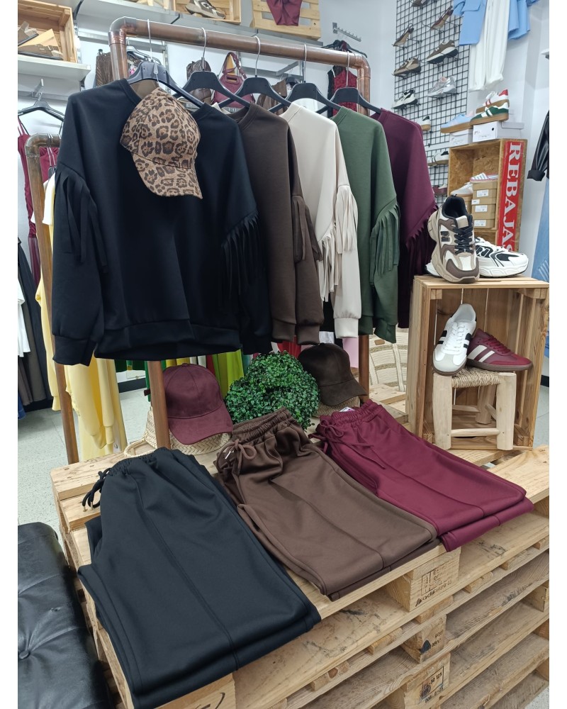 SUDADERA FLECOS COLORES