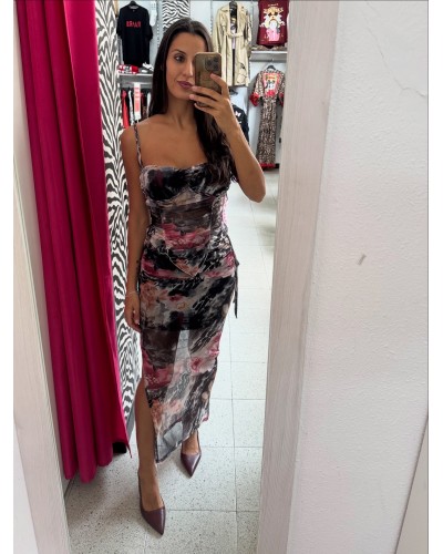CONJUNTO TUL FLORES
