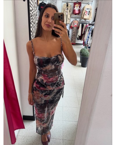 CONJUNTO TUL FLORES