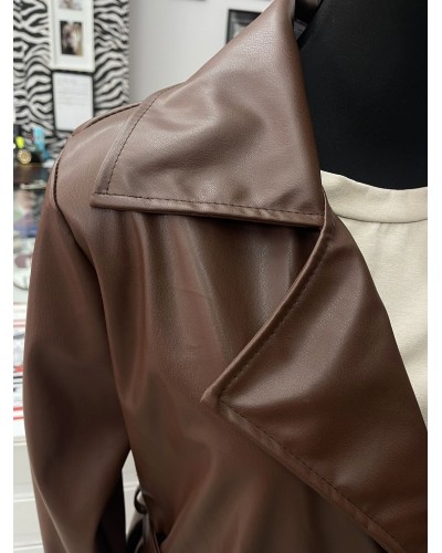 GABARDINA POLIPIEL MARRÓN