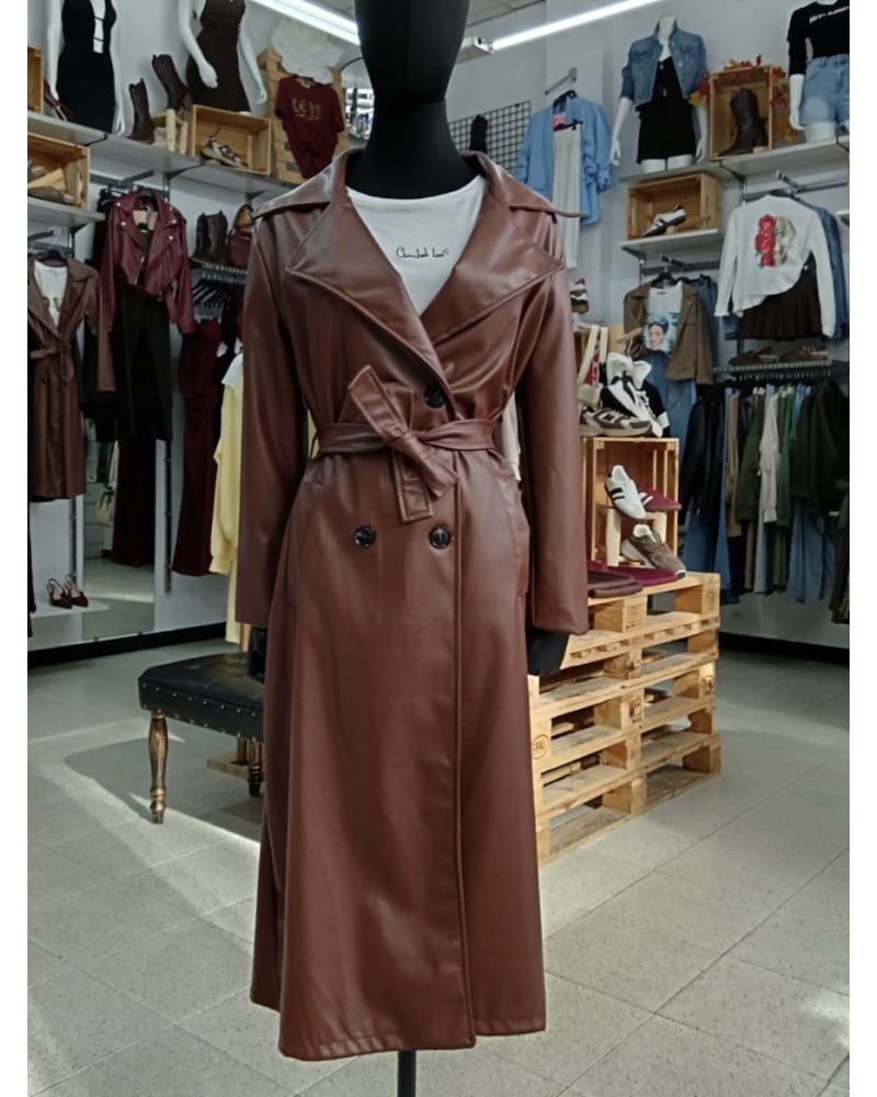 GABARDINA POLIPIEL MARRÓN